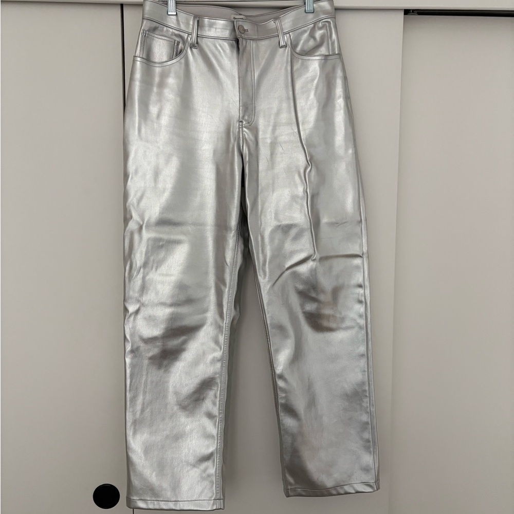 Abercrombie & Fitch Silver High Rise Pants